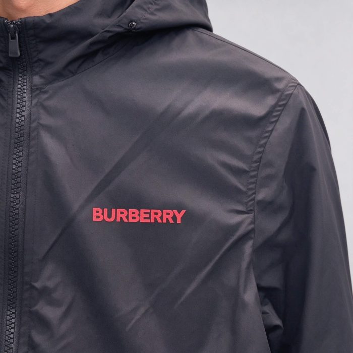 Burberry Logo-print Nylon Hooded Windbreaker - Image 8